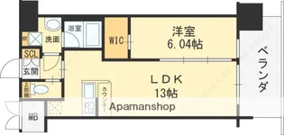 プレジオ梅田【10階】の間取り