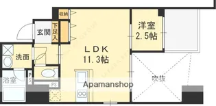 エスリードレジデンス大阪谷町ザ・マークス【5階】の間取り