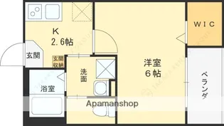 CLOUD放出【2階】の間取り