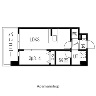 エスリードレジデンス大阪福島シティスクエア【10階】の間取り