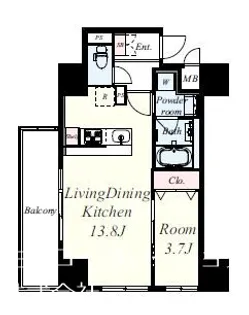 MBC RESIDENCE【2階】の間取り