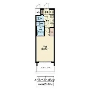 スプランディッド十三本町【1214号室】の間取り