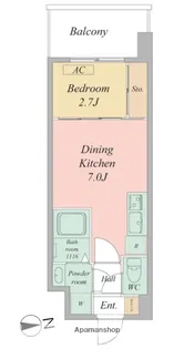 セレニテ新大阪エクラ【907号室】の間取り