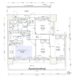 ラウロ相川リーヴァ【1階】の間取り