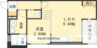 キャルムコート高槻富田【2階】の間取り