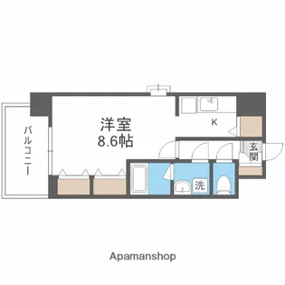 スプランディッドⅡ【5階】の間取り