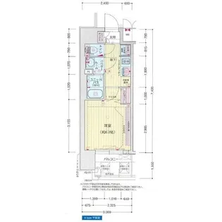 プレサンス西九条GATERISE【6階】の間取り