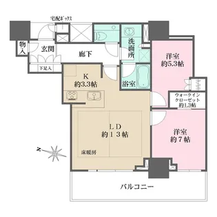 ザ・パークハウス大阪梅田タワー【28階】の間取り