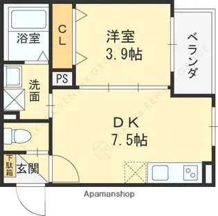エイデン新大阪【2階】の間取り