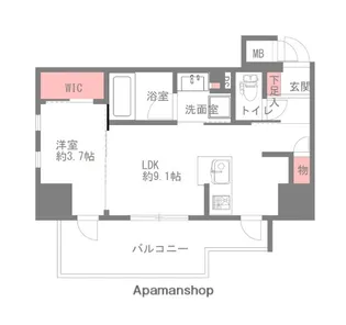 ソルティア天神橋一丁目【11階】の間取り