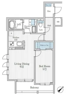モクシオン大阪ベイ【3階】の間取り