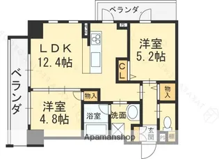 サンク ステル【2階】の間取り