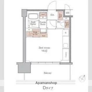 ジオエント梅田北リバーフロント【5階】の間取り