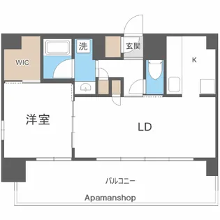 ジオエント梅田北リバーフロント【14階】の間取り