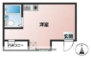 コーポ三津屋【401号室】の間取り