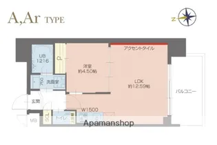 プレジオ塚本ASIAN【2階】の間取り