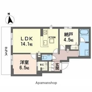 スカイ ウィング【1階】の間取り