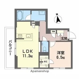 スカイ ウィング【302号室】の間取り