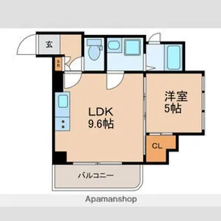 ALZA西天満【8階】の間取り