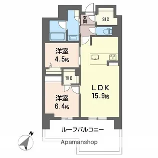 リビエナグラン新梅田【3階】の間取り