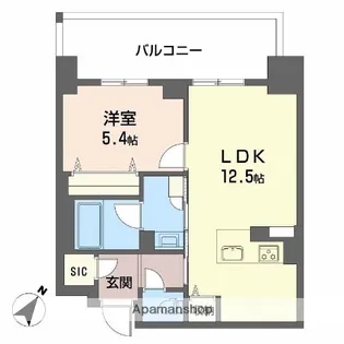 リビエナグラン新梅田【8階】の間取り
