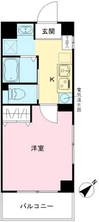 みおつくし堂島Ⅱ【6階】の間取り