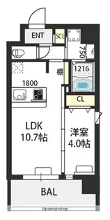 ウエンズ福島フロント【8階】の間取り