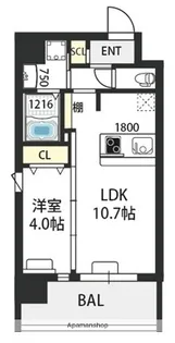 ウエンズ福島フロント【2階】の間取り