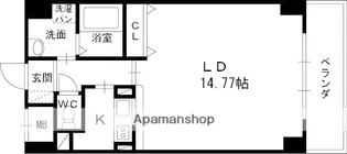 ブラーヴォ扇町【5階】の間取り