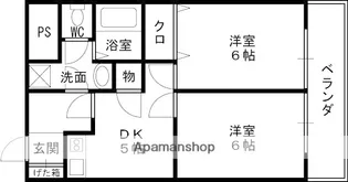 ジオナ天神橋【9階】の間取り