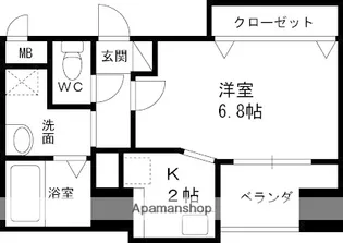 サンフレスカ福島【4階】の間取り
