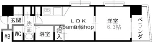コンソラーレ同心【7階】の間取り