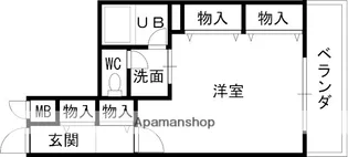プレステージ天満橋【7階】の間取り