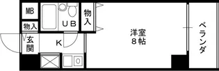ライオンズマンション天神橋【0306号室】の間取り