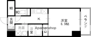 ドゥーエ本庄【508号室】の間取り
