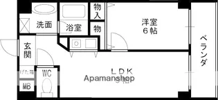 レバンガ天神橋AP【508号室】の間取り