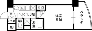 プレサンス天満ステーションフロント【0210号室】の間取り