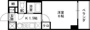 プレサンス天満ステーションフロント【11階】の間取り