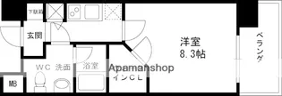 レジュールアッシュ福島【10階】の間取り