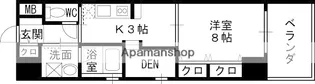 ARROW FIELDS 貮番館【8階】の間取り
