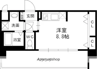 CASSIA福島駅前【8階】の間取り