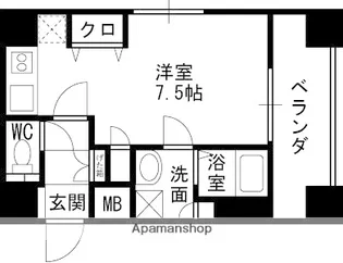 ジュネーゼグラン福島NODA【3階】の間取り
