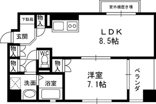 K.H.E【503号室】の間取り