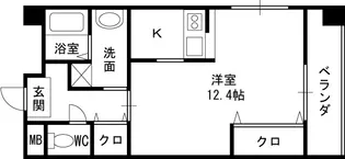 アイビス新梅田【6階】の間取り