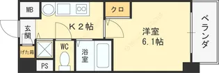 プレサンス天神橋ディオレ【0307号室】の間取り