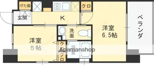 エステムプラザ梅田・中崎町Ⅲツインマークスノースレジデンス【9階】の間取り