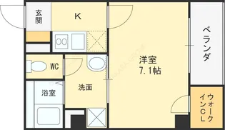 CORE天満橋【7階】の間取り