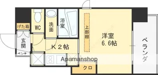 アクアプレイス梅田Ⅲ【501号室】の間取り