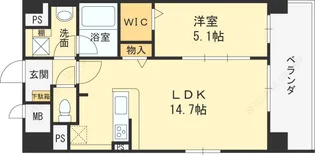 グランフルーヴ【8階】の間取り