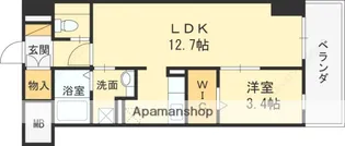 LASANTE梅田北【5階】の間取り